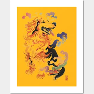 Traditional Golden Retriever Posters and Art